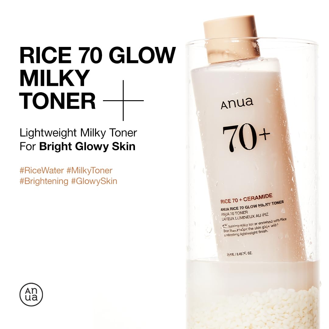 ANUA - RICE 70+ GLOW MILKY TONER - 250ML